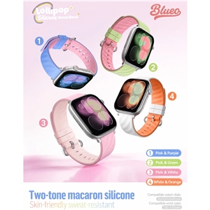 بند اپل واچ برند بلو مدل Blueo Lollipop Dorri Silicone Watch Band مناسب برای سایز 38-40-41-42s10 mm