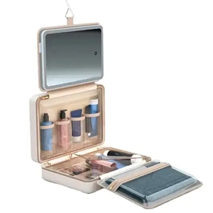 کیف آرایشی مسافرتی با آینه پرودو Porodo Travel Makeup Case PDLFSTLC0459BG