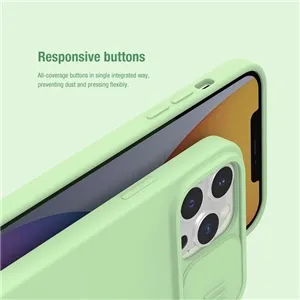 قاب برند نیلکین مدل کم شیلد سیلیکون مناسب برای گوشی آیفون  Nillkin Camshield Silky Silicon iPhone 13 Pro
