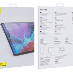 محافظ صفحه شیشه ای تمام صفحه iPad Pro 10.9 , 11 inch 1 / 2 / 3 Gen / Air 2020 Baseus Full Glass SGBL021102