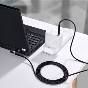 کابل شارژر مگنتی لپ تاپ لنوو بیسوس Baseus Zinc Lenovo Type C to DC CATXC-Y01 طول 2 متر توان 100 وات
