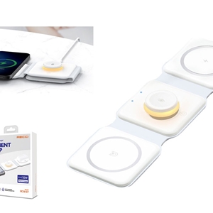 شارژ بیسیم چند کاره رسی Recci Wireless Charger Ambient Lamp RCW-27