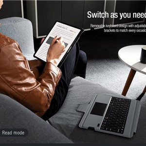 کیف کلاسوری کیبورد دار نیلکین مدل Bumper Combo Backlit Keyboard مناسب برای تبلت اپل iPad Air 13 2024