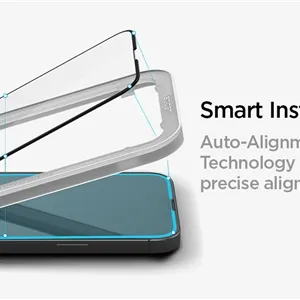 محافظ صفحه نمایش آیفون 13 برند اسپیگن مدل tR Align Master بسته 2 عدد همراه با ابزار نصب