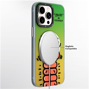 قاب YOUNGKIT یانگکیت Green Mucro Strees Relief With Humor Magsafe Series مناسب برای Apple iPhone 14 Pro Max
