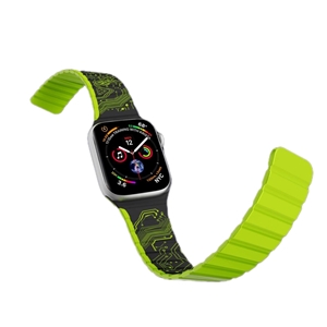 بند اپل واچ یانگکیت Youngkit Futuristic Circuit Silicone Magentic Apple Watch Band مناسب برای سایز 38,40,41