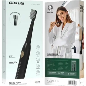 مسواک برقی هوشمند گرین لاین Green Lion Sonic Plus Rechargeable Toothbrush GNGTB15TBBK