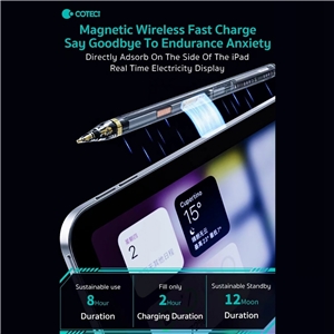 قلم آیپد شفاف کوتسی Coteci Punk Transparent Drawing Pen 62012