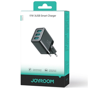 آداپتور 3 پورت 17 وات جویروم Joyroom Smart Charger JR-TCN02EU