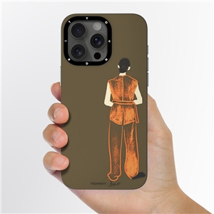 قاب YOUNGKIT یانگکیت Graceful Silhouette Bemice Gentle Orange Magsafe Series مناسب برای Apple iPhone 15