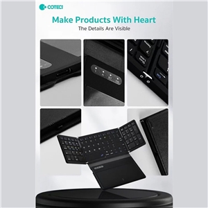 کیبورد تاشو همراه با تاچ پد کوتسی Coteci OF-032 Folding Keyboard