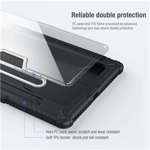 کیف کلاسوری نیلکین مدل Camshield Bumper Leather مناسب برای تبلت سامسونگ Galaxy Tab S7 plus