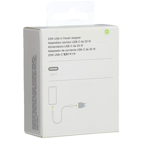 شارژر دیواری 20 وات اپل Apple 20 Watt Wall Charger EU UK MHJE3ZM/A