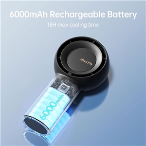 پنکه توربو دستی شارژی JISULIFE Super-mini turbo fan Life5 plus(6000mAh)