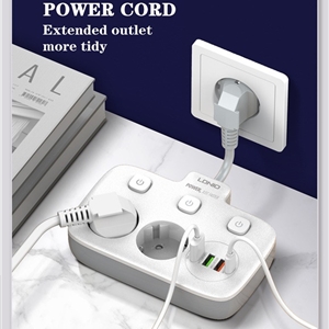 چند راهی برق الدینیو Ldnio 2500W Outlets SE2435