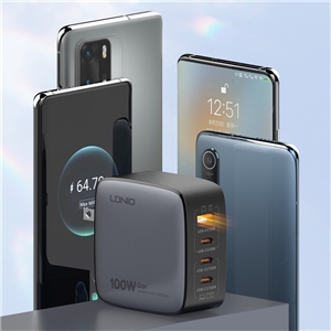 آداپتور شارژر چهار پورت 100وات الدینیو Ldnio Q408 GaN