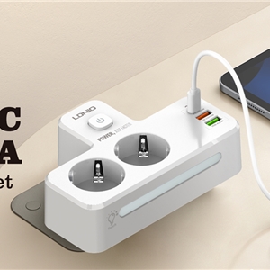 چند راهی برق و شارژر الدینیو LDNIO SE2337 QC3.0 PD3.0 Power Strip