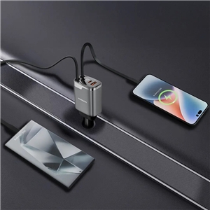 شارژر فندکی پورودو Porodo 111W Car Charger Lightning USB_C