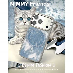 قاب برند نیمی مدل Nimmy Magnetic Denim Fashion Series مناسب برای Apple iPhone 17 Pro Max