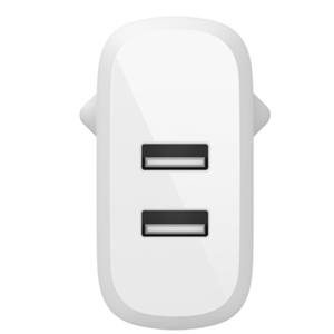 شارژر دیواری شارژ سریع دو پورت 24 وات بلکین مدل WCB002vfWH