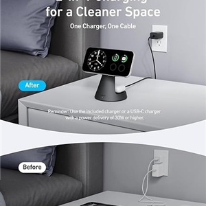 شارژر وایرلس 15 وات مگ سیف انکر مدل A25M7