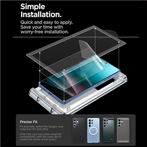 محافظ صفحه نمایش اسپیگن Spigen EliteShield EZ Fit HD Galaxy S25 Ultra