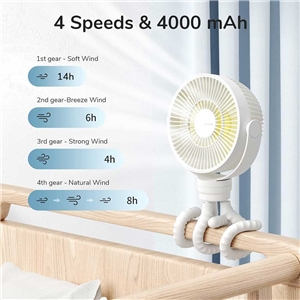 پنکه شارژی JISULIFE Octopus USB Fan FA24