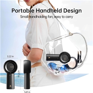 پنکه توربو دستی شارژی JISULIFE Super-mini turbo fan Life5 plus(6000mAh)