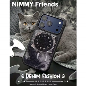 قاب برند نیمی مدل Nimmy Magnetic Denim Fashion Series مناسب برای Apple iPhone 17 Pro Max