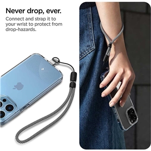 ست بند و تگ اسپیگن برای نگهداری انواع گوشی موبایل Spigen Wrist Strap Case with contag