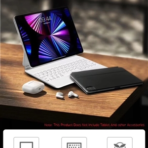 کیبورد مگنتی آیپد ایر 10.9 برند کوتسی مدل Coteci Magic Keyboard For Apple iPad Air 10.9 2020-2021-2022 64012