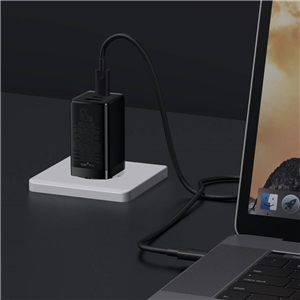 شارژر دیواری بیسوس مدل GaN3 Pro-65W به همراه کابل USB-C