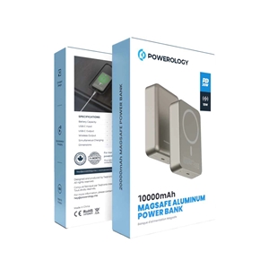 پاوربانک مگ سیف 10000 پاورولوژی Powerology Magsafe Aluminum Power Bank PPBCHA34