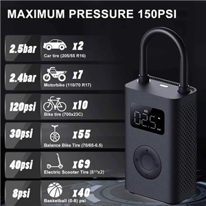 کمپرسور باد شارژی شیائومی Xiaomi MJCQB06QW Portable Electric Air Compressor 2