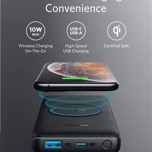شارژر همراه انکر PowerCore III Sense 10K Wireless PD -مدل A1617