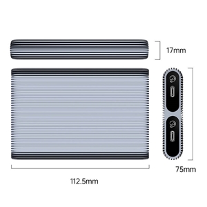 قاب M.2 NVMe SSD دو سینی اوریکو مدل AM2C3-2N