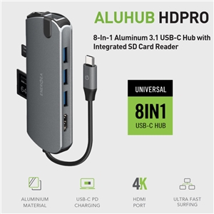 هاب شارژر تایپ سی انرژیا مدل AluHub HD PRO