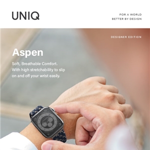 بند اپل واچ یونیک سایز 42/44/45 مدل UNIQ ASPEN DESIGNER EDITION BRAIDED APPLE WATCH STRAP