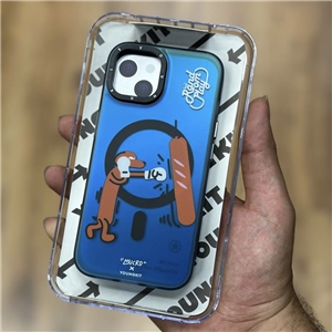 قاب YOUNGKIT یانگکیت Blue Mucro Strees Relief With Humor Magsafe Series مناسب برای Apple iPhone 15 Pro Max