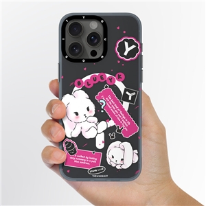 قاب YOUNGKIT یانگکیت Black Time Bunny Magsafe Series مناسب یرای Apple iPhone 15 Pro