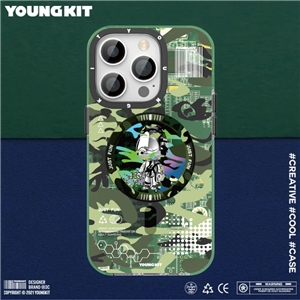 قاب YOUNGKIT یانگ کیت Camouflage Circuit Strong Anti-Drop Impact Series Green مناسب برای Apple iPhone 13 Pro Max