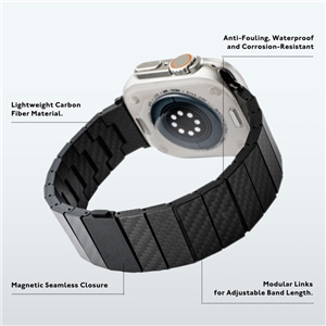بند اپل واچ یانگکیت مدل Youngkit Shadow Carbon Strap Series Apple Watch Band مناسب برای سایز  42,44,45,49