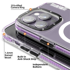 قاب YOUNGKIT یانگکیت Purple Basic LingLong MagSafe Series Apple iphone مناسب برای Apple iPhone 14 Pro