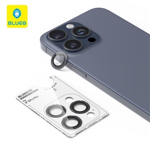 رینگ محافظ لنز آیفون ا BLUEO PVD Stainless Original Steel Frame Lens Protector مناسب برای Apple iPhone 15 Pro Max