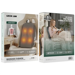 بالش و ماساژور گرین لاین Green Lion Massage Cushion GNMG37CUSHGY