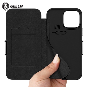 کیف Green مدل Wallet Folio مناسب برای Apple iPhone 13 Pro Max