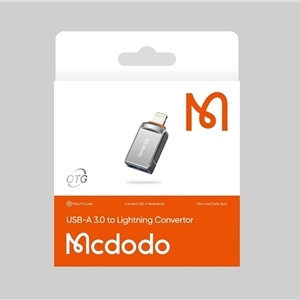 مبدل اوتی‌جی آیفون یواس‌بی به لایتنینگ مک‌دودو MCDODO OTG USB-A 3.0 To Lightning Mini OTG Adapter OT-8600