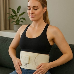 کمربند لاغری همراه با ماساژور الکتریکی اس کی جی Skg Abdominal Fitness Belt GS300
