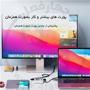 هاب 7 پورت آلومینیومی مدل ORICO M3U7-10