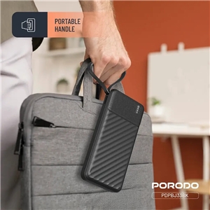 پاوربانک 10000 پیانو پرودو Porodo Piano Power Bank PDPBJ33BK